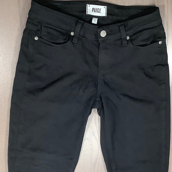 Women's Paige Verdugo Ultra Skinny in Black Overdye Size 27/30 Made in USA - Picture 1 of 6